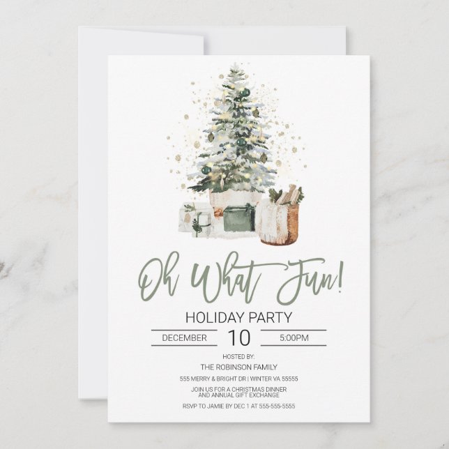 Oh Qué Invitación Divertida De La Fiesta De Los Na (Anverso)