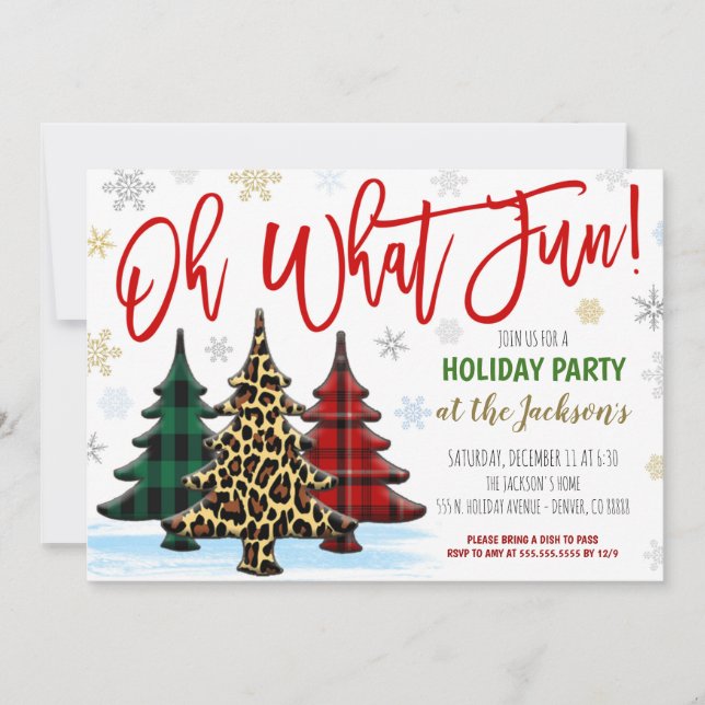 Oh Qué Invitación Divertida De La Fiesta De Los Na (Anverso)