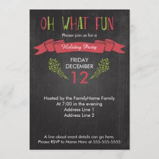 Oh qué invitaciones de la celebración de días