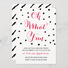 Oh, qué invitaciones divertidas para fiestas de va