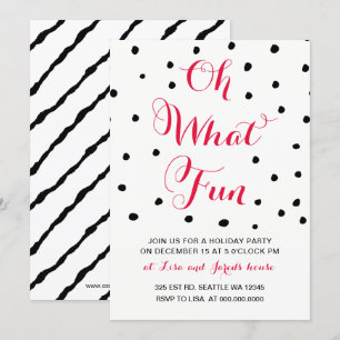 Oh, qué invitaciones divertidas para fiestas de va