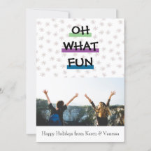 Oh Qué Navidad de bloques de color divertido foto