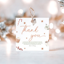 Oh Qué Navidades divertidos etiqueta de regalo de