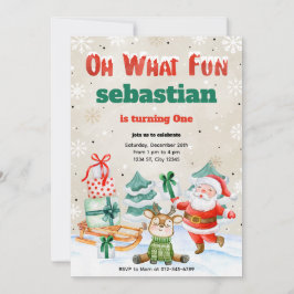 Oh Qué Navidades Divertidos Invitación a la fiesta