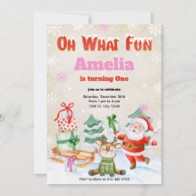Oh Qué Navidades Divertidos Invitación a la fiesta