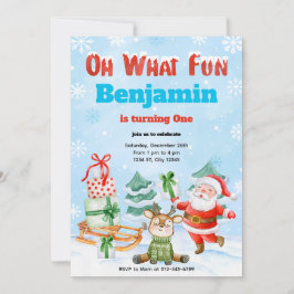 Oh Qué Navidades Divertidos Invitación a la fiesta