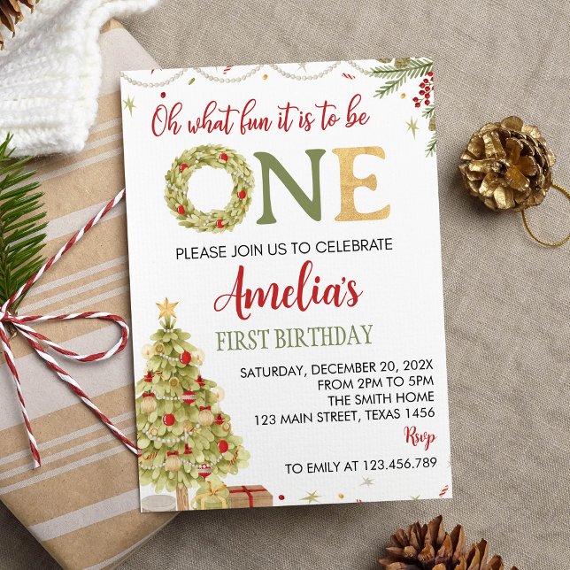 Oh Qué Navidades Divertidos Invitación al Cumpleañ (Subido por el creador)