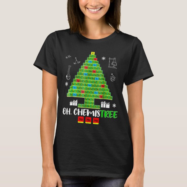 Oh química fea del suéter del navidad del árbol (Anverso)