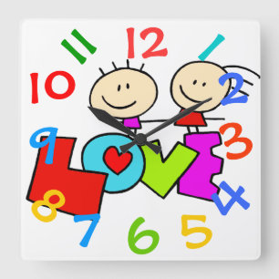 Oh reloj de pared tan lindo del sitio de niños