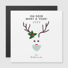 Oh Reno 2020 Navidades Renos Con Máscara De Cara