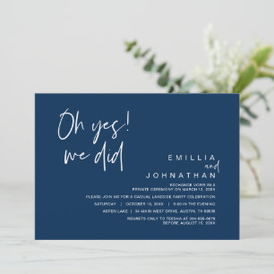Oh sí, lo hicimos, Invitación de Elopamiento de Bo