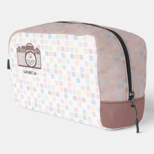 ¡Oh Snap! Bolsa de tocador para cámara pastel marr