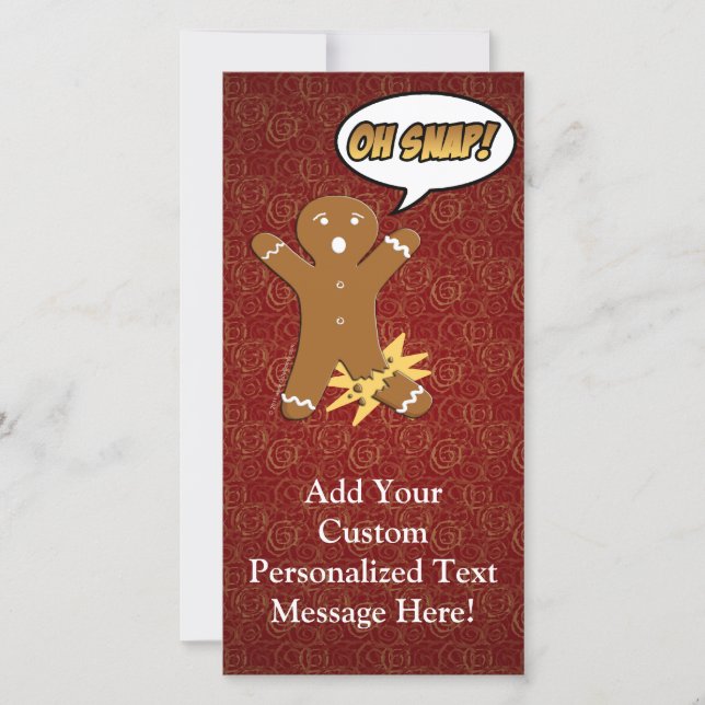 ¡Oh Snap! El divertido hombre del pan de jengibre (Anverso)