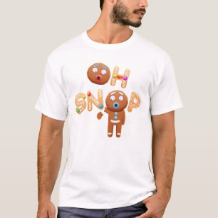 Oh Snap Funny Gingerbread Navidades camiseta