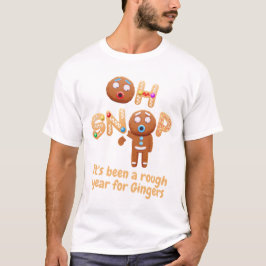 Oh Snap Funny Gingerbread Navidades camiseta
