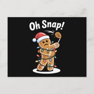 Oh Snap Navidad Hombre de Jengibre Luces Sombrero