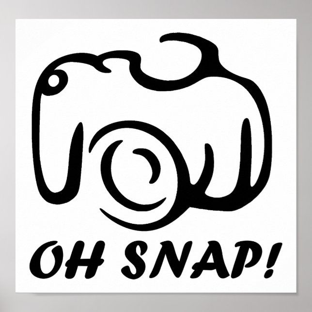 Oh Snap Póster Divertido (Frente)