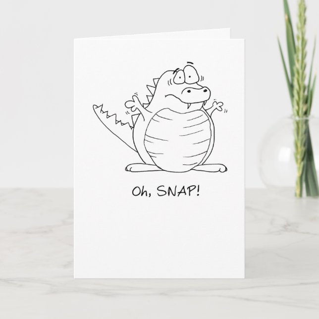 ¡Oh Snap! Tarjeta de Cumpleaños del Personalizado  (Anverso)