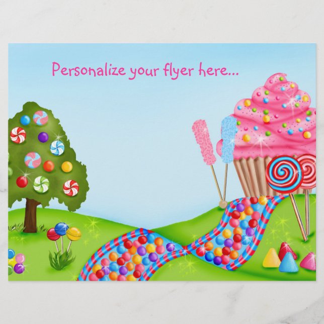 Oh Sweet Candyland Flyer / Letterhead (Frente)