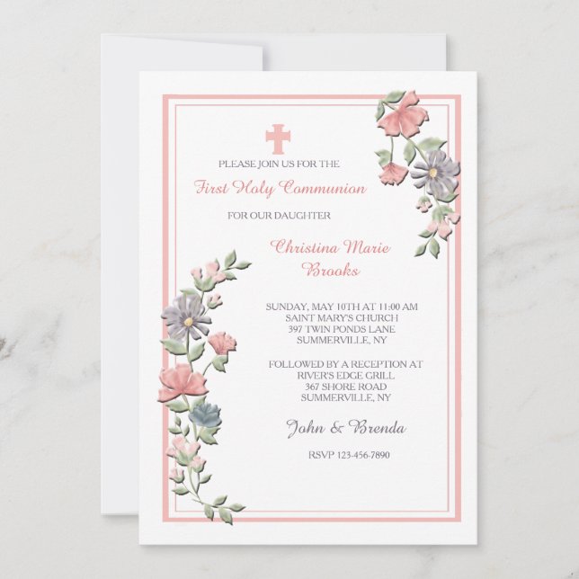 Oh Tan Invitación Rosa (Anverso)