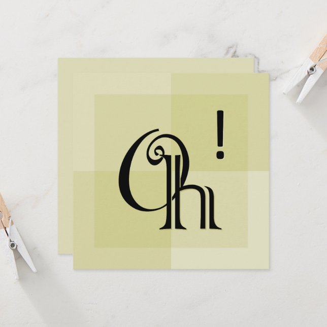 ¡Oh! Typografía expresiva moderna, todas las ocasi (Anverso/Reverso In Situ)