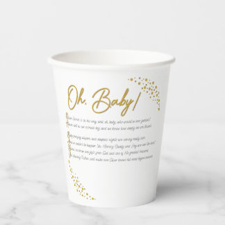 Oh, Vasos de Papel para Bebés