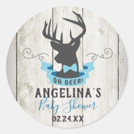 Oh venado Pegatinas de Baby Shower a favor de etiq