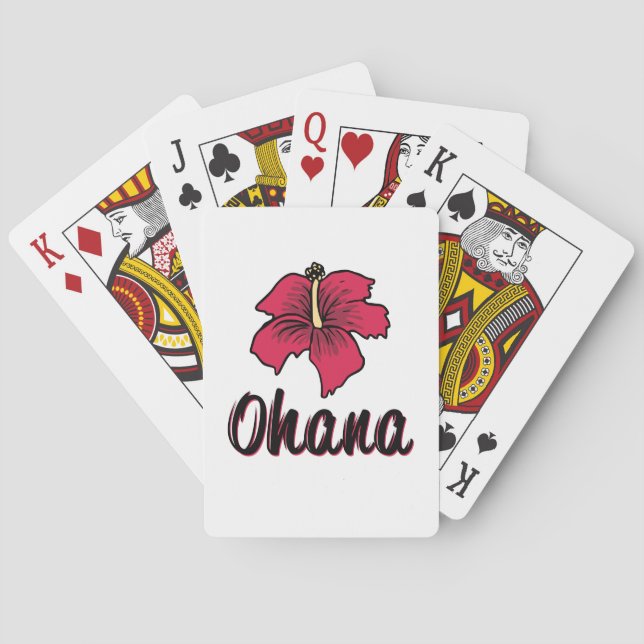 Ohana Significa Cartas Para Jugar Familiares (Reverso)