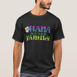  Ohana significa familia - con camiseta masculina 