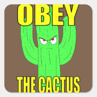 Ohbey El Pegatina De Cactus Square