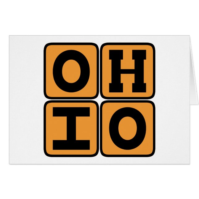 OHIO Estado Ohioano Buckeye EE. UU. Cincinnati Cle (Anverso (Horizontal))