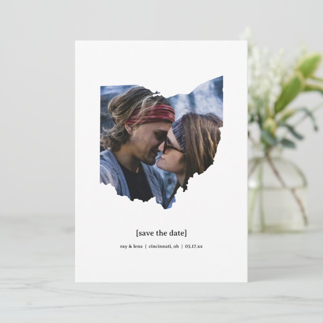 Ohio Guardar la tarjeta fotográfica de fecha (Anverso de pie)