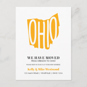 OHIO Hemos movido la nueva dirección Nueva postal 