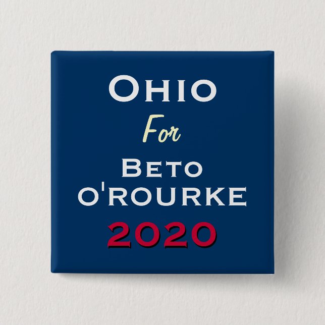 OHIO para el botón de la campaña de BETO 2020 (Anverso)