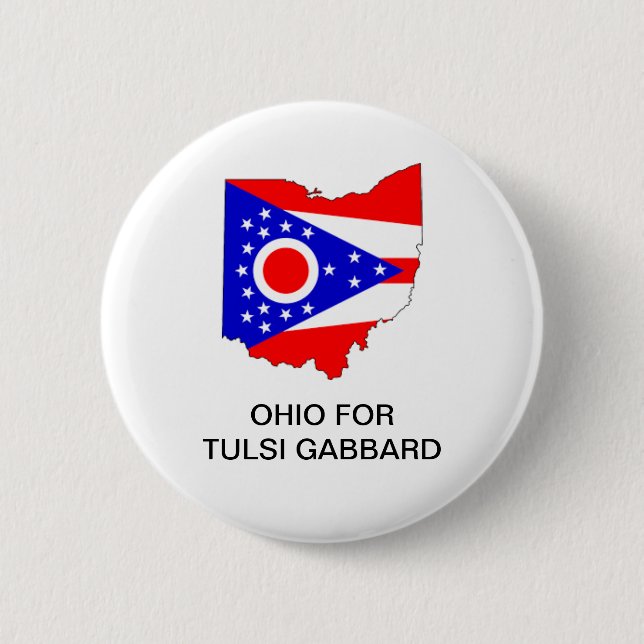 OHIO para el botón de TULSI GABBARD 2020 (Anverso)