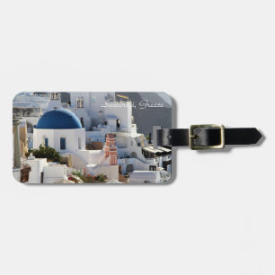 Oia, Santorini Grecia, etiqueta del equipaje