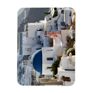 Oia, Santorini Grecia, fotografía, imán