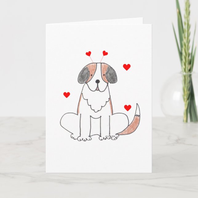 Oídos de la tarjeta del día de San Valentín de St (Anverso)