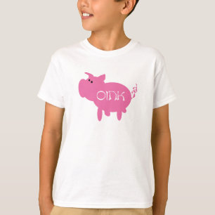 Oink camisetas y regalos rosados del cerdo