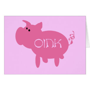Oink camisetas y regalos rosados del cerdo