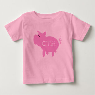 Oink camisetas y regalos rosados del cerdo