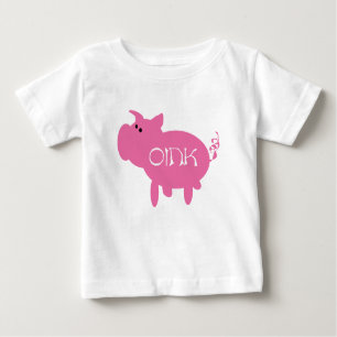 Oink camisetas y regalos rosados del cerdo