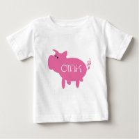 Oink camisetas y regalos rosados del cerdo