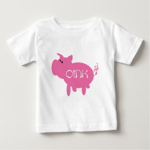 Oink camisetas y regalos rosados del cerdo