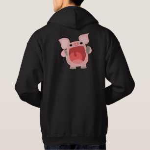 "OINK!!!" Cute Cartoon Pig Sudadera con capucha