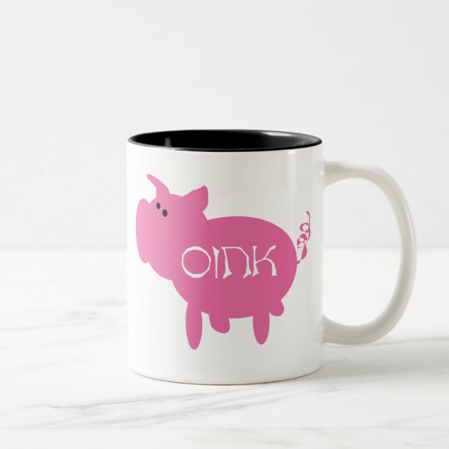 Oink taza rosada del cerdo (Derecha)