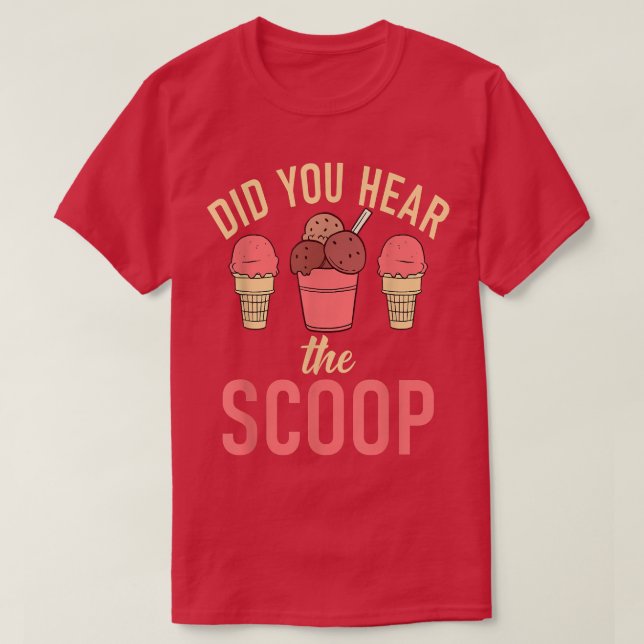 ¿Oíste la camiseta del Scoop Ice Cream? (Diseño del anverso)