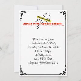 Ojalá Estuvieras Aquí En La Invitación De La Fiest