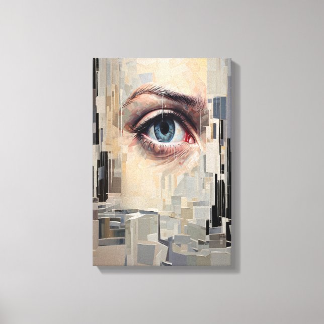 Ojo abstracto – Arte de visión geométrica surreali (Anverso)