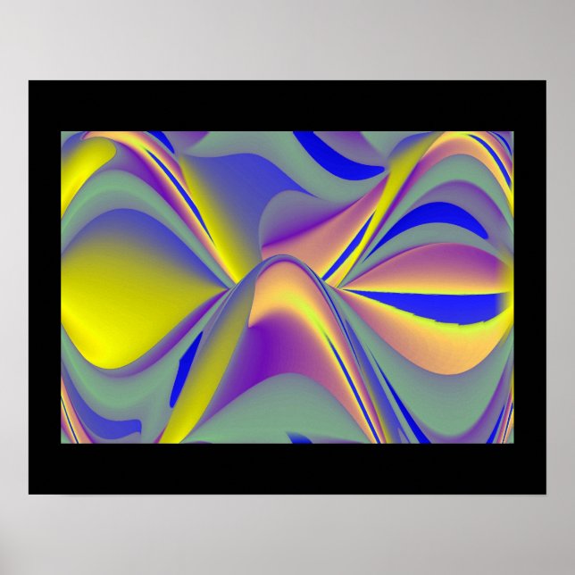 Ojo arcoiris, arte 3D abstracto (Frente)